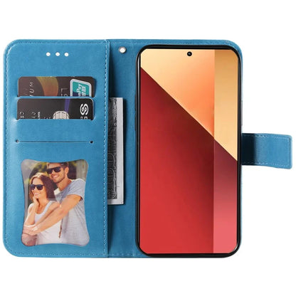 For Xiaomi Redmi Note 13 Pro 4G / Poco M6 Pro 4G Cover PU Leather Flip Stand Phone Case