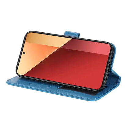 For Xiaomi Redmi Note 13 Pro 4G / Poco M6 Pro 4G Cover PU Leather Flip Stand Phone Case
