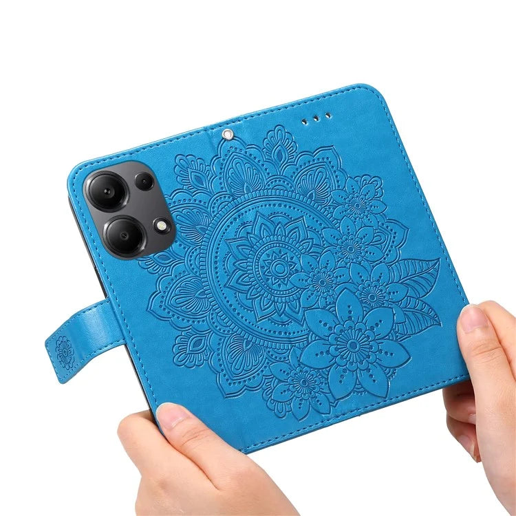 For Xiaomi Redmi Note 13 Pro 4G / Poco M6 Pro 4G Cover PU Leather Flip Stand Phone Case