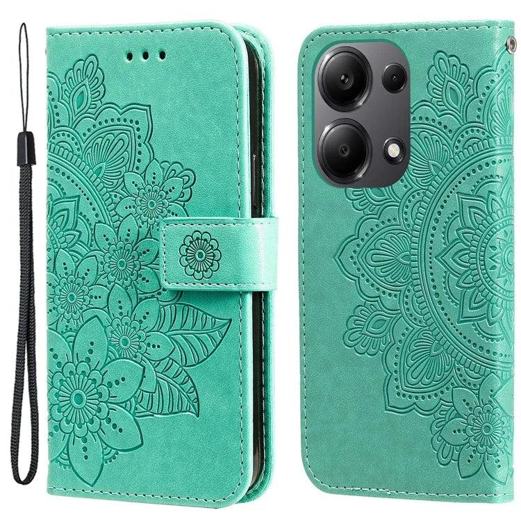 For Xiaomi Redmi Note 13 Pro 4G / Poco M6 Pro 4G Cover PU Leather Flip Stand Phone Case