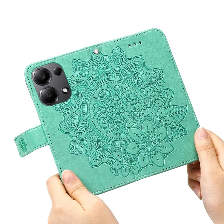 For Xiaomi Redmi Note 13 Pro 4G / Poco M6 Pro 4G Cover PU Leather Flip Stand Phone Case