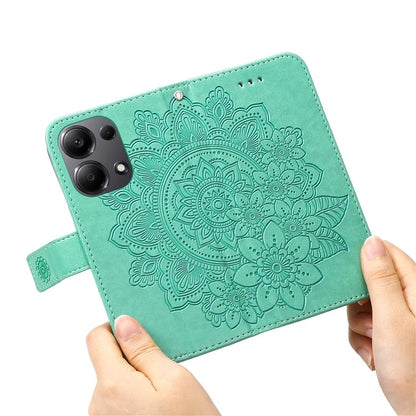 For Xiaomi Redmi Note 13 Pro 4G / Poco M6 Pro 4G Cover PU Leather Flip Stand Phone Case
