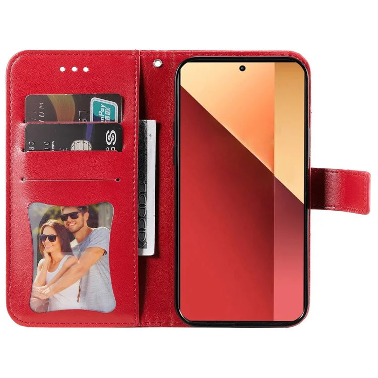 For Xiaomi Redmi Note 13 Pro 4G / Poco M6 Pro 4G Cover PU Leather Flip Stand Phone Case