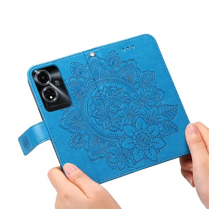For Oppo A59 5G / A2m 5G Phone Case Flower Pattern Design Cover with Handy Strap