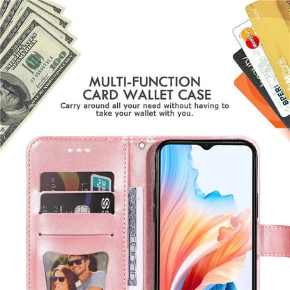 For Oppo A59 5G / A2m 5G Phone Case Flower Pattern Design Cover with Handy Strap