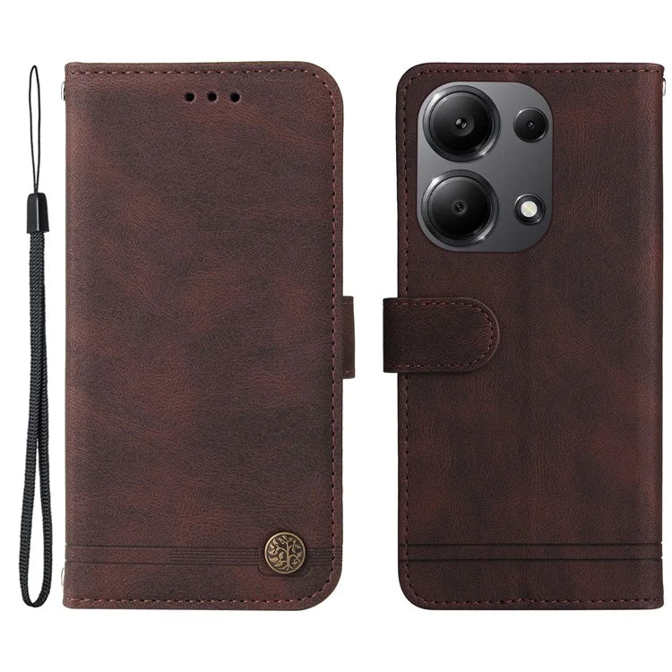 For Xiaomi Redmi Note 13 Pro 4G / Poco M6 Pro 4G Case Magnetic Leather Skin-Touch Phone Protector