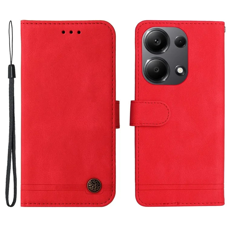 For Xiaomi Redmi Note 13 Pro 4G / Poco M6 Pro 4G Case Magnetic Leather Skin-Touch Phone Protector