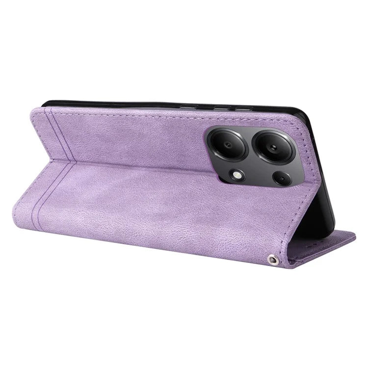 For Xiaomi Redmi Note 13 Pro 4G / Poco M6 Pro 4G Case Magnetic Leather Skin-Touch Phone Protector