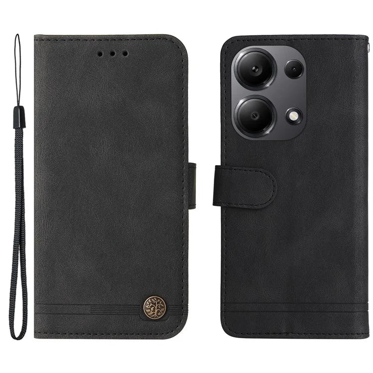 For Xiaomi Redmi Note 13 Pro 4G / Poco M6 Pro 4G Case Magnetic Leather Skin-Touch Phone Protector