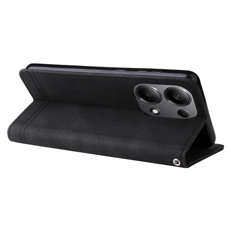 For Xiaomi Redmi Note 13 Pro 4G / Poco M6 Pro 4G Case Magnetic Leather Skin-Touch Phone Protector