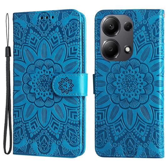 For Xiaomi Redmi Note 13 Pro 4G / Poco M6 Pro 4G Magnetic Phone Case Leather Imprinted Cover