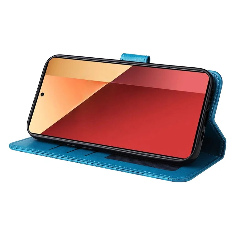 For Xiaomi Redmi Note 13 Pro 4G / Poco M6 Pro 4G Magnetic Phone Case Leather Imprinted Cover
