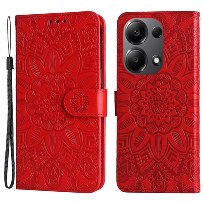 For Xiaomi Redmi Note 13 Pro 4G / Poco M6 Pro 4G Magnetic Phone Case Leather Imprinted Cover