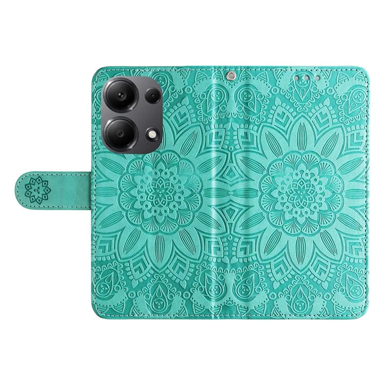 For Xiaomi Redmi Note 13 Pro 4G / Poco M6 Pro 4G Magnetic Phone Case Leather Imprinted Cover