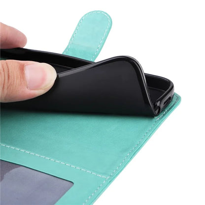 For Xiaomi Redmi Note 13 Pro 4G / Poco M6 Pro 4G Magnetic Phone Case Leather Imprinted Cover