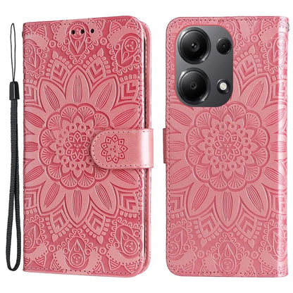 For Xiaomi Redmi Note 13 Pro 4G / Poco M6 Pro 4G Magnetic Phone Case Leather Imprinted Cover