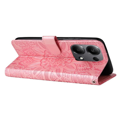 For Xiaomi Redmi Note 13 Pro 4G / Poco M6 Pro 4G Magnetic Phone Case Leather Imprinted Cover