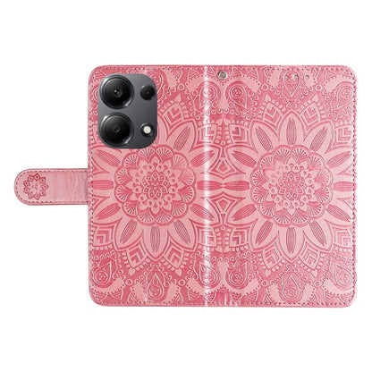 For Xiaomi Redmi Note 13 Pro 4G / Poco M6 Pro 4G Magnetic Phone Case Leather Imprinted Cover