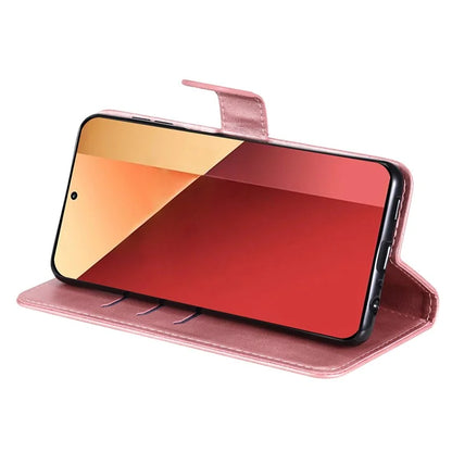 For Xiaomi Redmi Note 13 Pro 4G / Poco M6 Pro 4G Case Leather Anti-drop Cover with Zipper Pocket