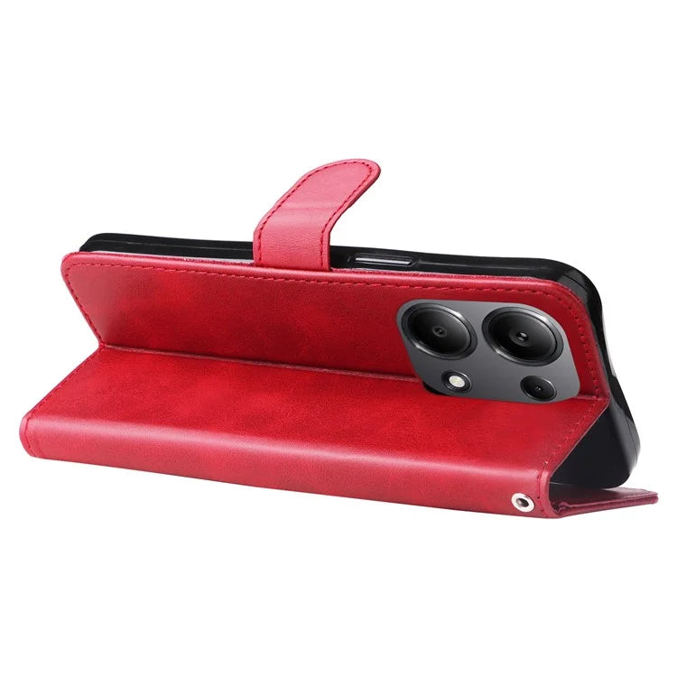 For Xiaomi Redmi Note 13 Pro 4G / Poco M6 Pro 4G Case Leather Anti-drop Cover with Zipper Pocket