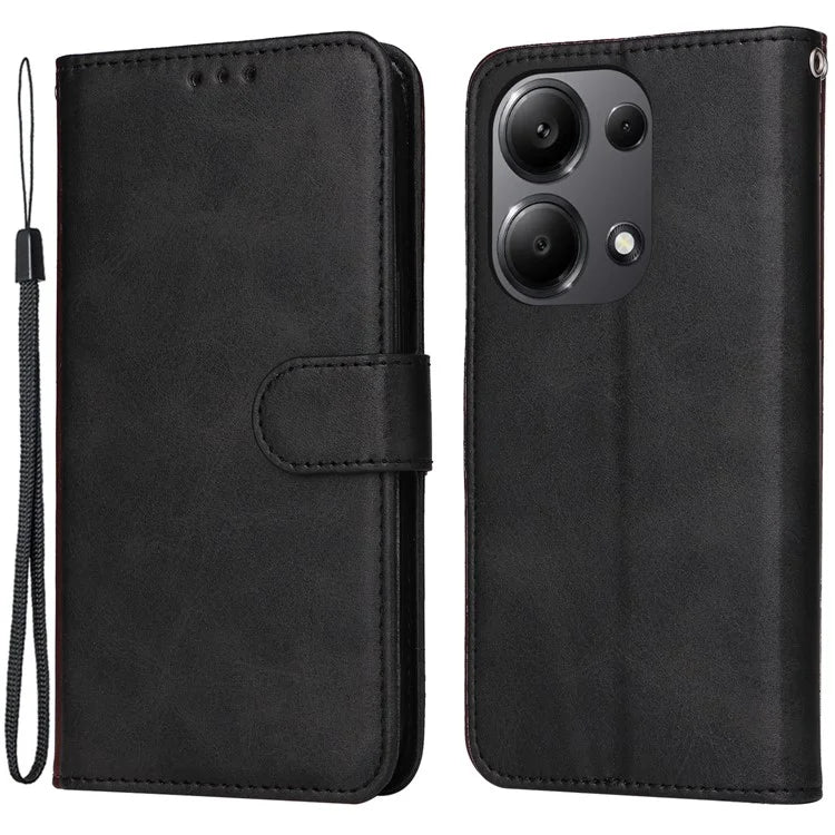 For Xiaomi Redmi Note 13 Pro 4G / Poco M6 Pro 4G Case Calf Texture Photo Slot Phone Cover