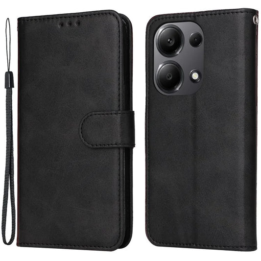 For Xiaomi Redmi Note 13 Pro 4G / Poco M6 Pro 4G Case Calf Texture Photo Slot Phone Cover
