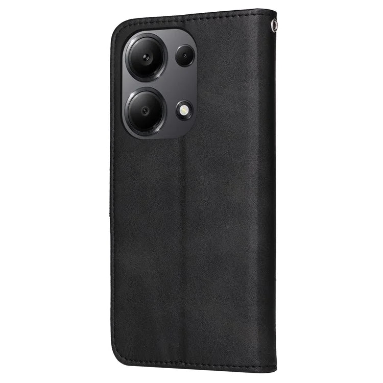 For Xiaomi Redmi Note 13 Pro 4G / Poco M6 Pro 4G Case Calf Texture Photo Slot Phone Cover