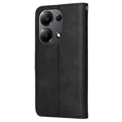 For Xiaomi Redmi Note 13 Pro 4G / Poco M6 Pro 4G Case Calf Texture Photo Slot Phone Cover