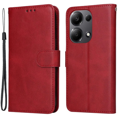 For Xiaomi Redmi Note 13 Pro 4G / Poco M6 Pro 4G Case Calf Texture Photo Slot Phone Cover