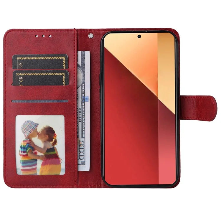 For Xiaomi Redmi Note 13 Pro 4G / Poco M6 Pro 4G Case Calf Texture Photo Slot Phone Cover