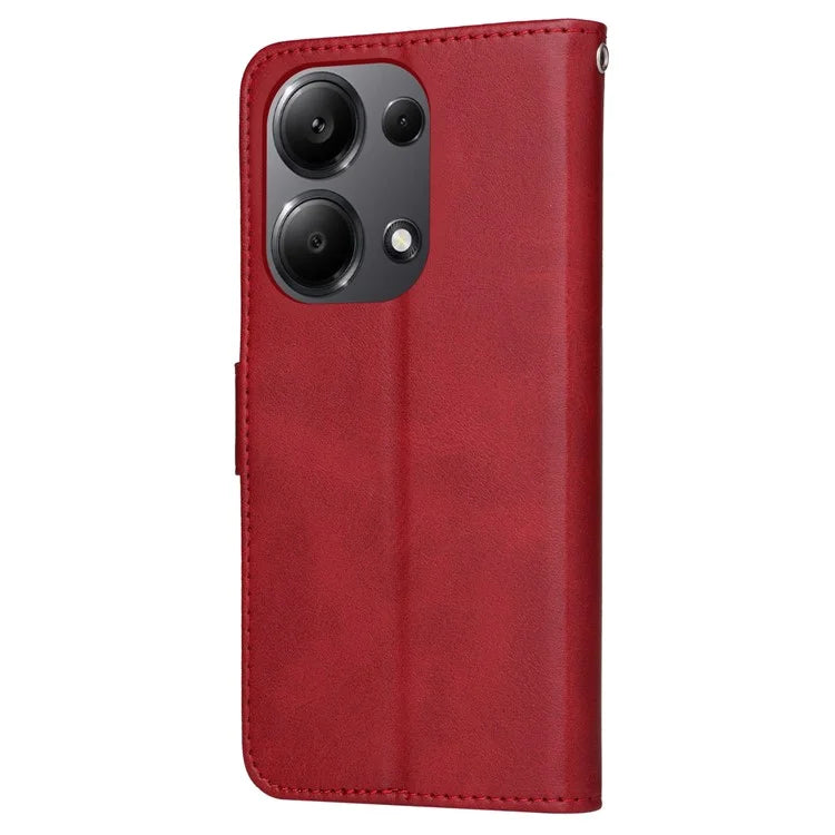For Xiaomi Redmi Note 13 Pro 4G / Poco M6 Pro 4G Case Calf Texture Photo Slot Phone Cover