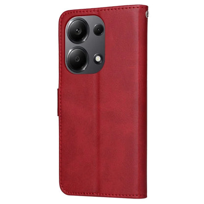 For Xiaomi Redmi Note 13 Pro 4G / Poco M6 Pro 4G Case Calf Texture Photo Slot Phone Cover