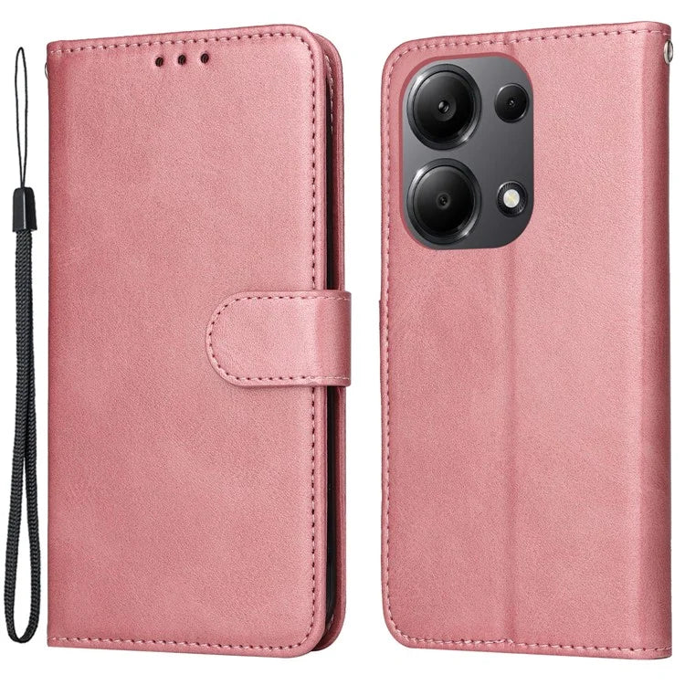 For Xiaomi Redmi Note 13 Pro 4G / Poco M6 Pro 4G Case Calf Texture Photo Slot Phone Cover