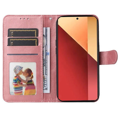For Xiaomi Redmi Note 13 Pro 4G / Poco M6 Pro 4G Case Calf Texture Photo Slot Phone Cover