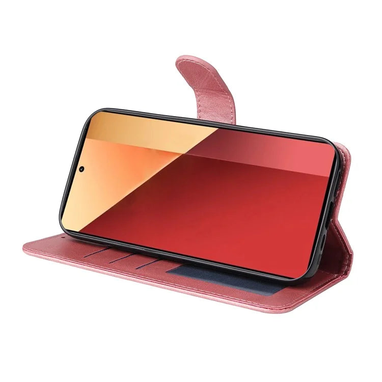For Xiaomi Redmi Note 13 Pro 4G / Poco M6 Pro 4G Case Calf Texture Photo Slot Phone Cover