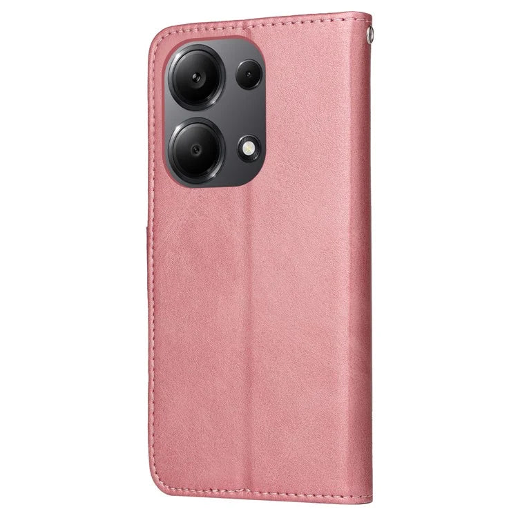 For Xiaomi Redmi Note 13 Pro 4G / Poco M6 Pro 4G Case Calf Texture Photo Slot Phone Cover