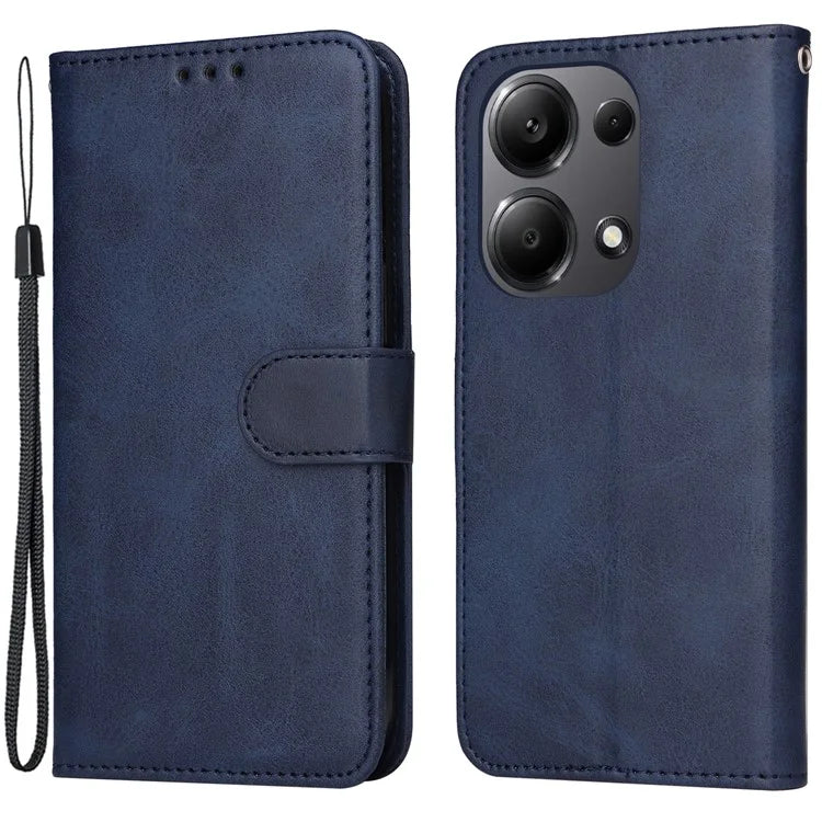 For Xiaomi Redmi Note 13 Pro 4G / Poco M6 Pro 4G Case Calf Texture Photo Slot Phone Cover