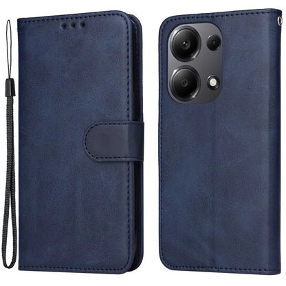 For Xiaomi Redmi Note 13 Pro 4G / Poco M6 Pro 4G Case Calf Texture Photo Slot Phone Cover