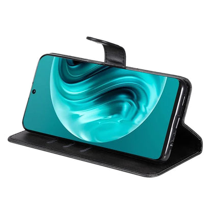 For Huawei Enjoy 70 Pro Case Calf Texture Leather Phone Cover with Zipper Pocket