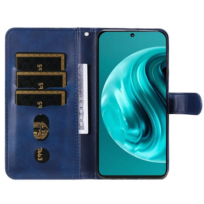 For Huawei Enjoy 70 Pro Case Calf Texture Leather Phone Cover with Zipper Pocket