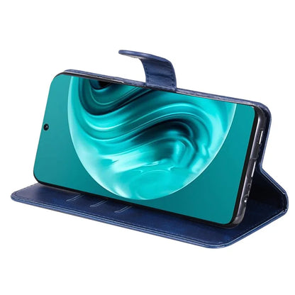 For Huawei Enjoy 70 Pro Case Calf Texture Leather Phone Cover with Zipper Pocket
