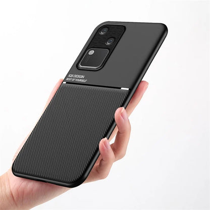 For vivo S18 5G Case PU+TPU+PC Shockproof Phone Back Cover Protector