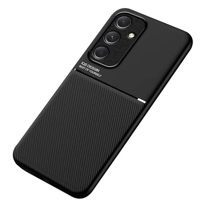 For Samsung Galaxy A55 5G Back Case PU+TPU+PC Shockproof Mobile Phone Cover