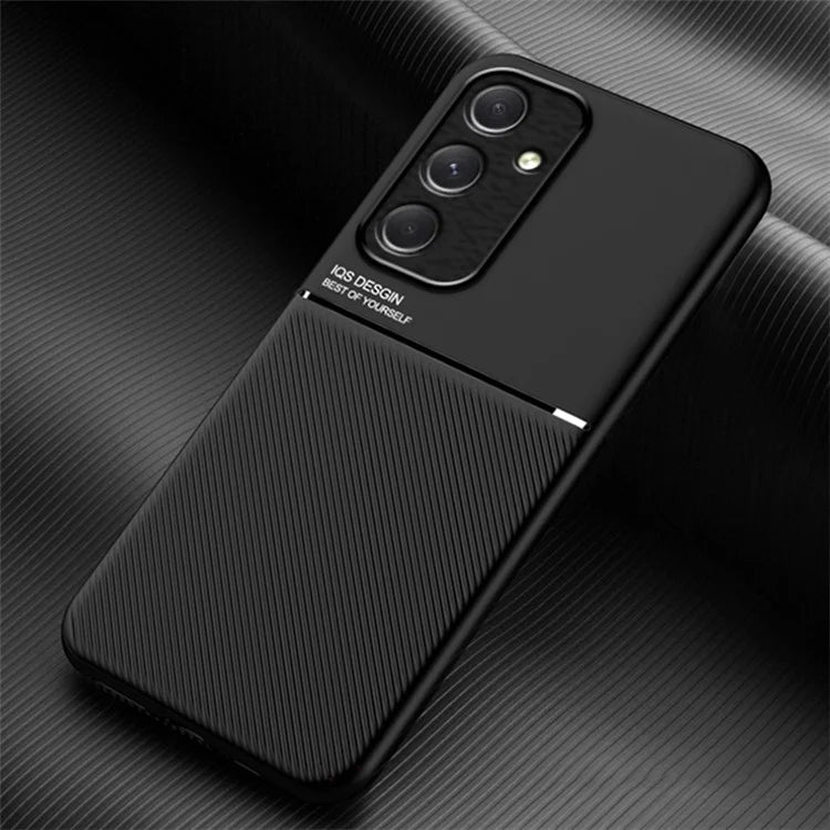 For Samsung Galaxy A55 5G Back Case PU+TPU+PC Shockproof Mobile Phone Cover