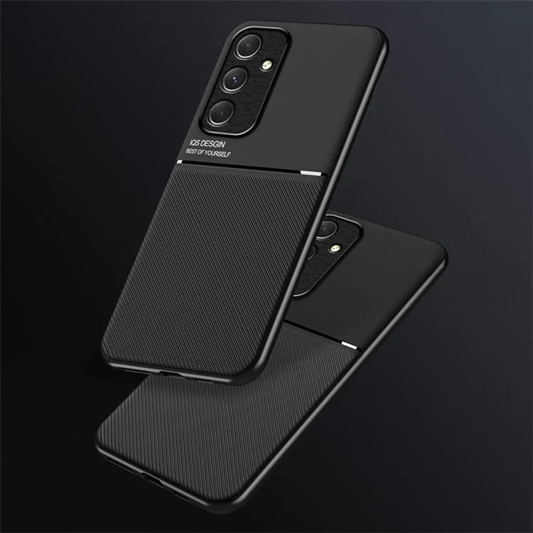 For Samsung Galaxy A55 5G Back Case PU+TPU+PC Shockproof Mobile Phone Cover
