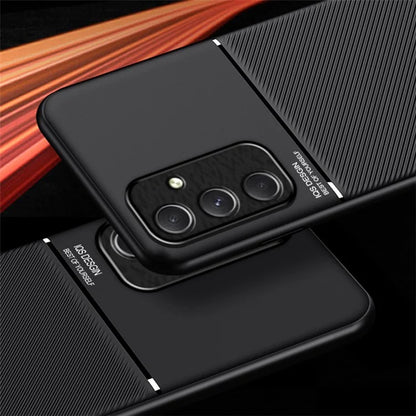For Samsung Galaxy A55 5G Back Case PU+TPU+PC Shockproof Mobile Phone Cover