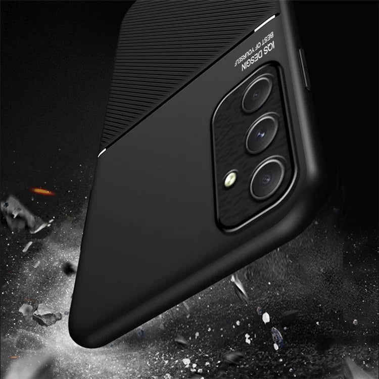 For Samsung Galaxy A55 5G Back Case PU+TPU+PC Shockproof Mobile Phone Cover