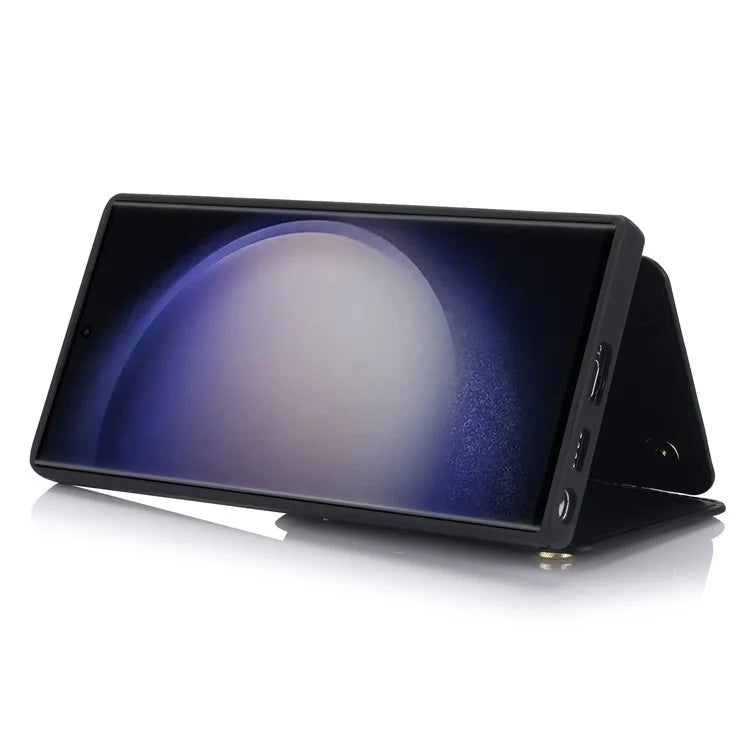 For Samsung Galaxy S23 Ultra Crossbody Case Zipper Card Holder Kickstand Phone Cover