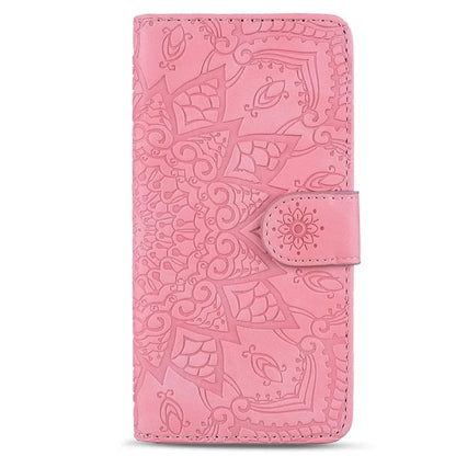 For Samsung Galaxy A25 5G (Global) (161.0 x 76.5 x 8.3mm) Case Flower Imprinted PU Leather Phone Cover