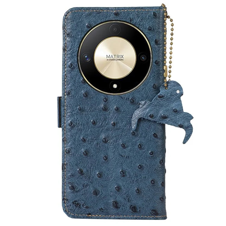 For Honor Magic6 Lite 5G / X9b 5G / X50 5G Phone Case Ostrich Texture RFID Blocking Cover